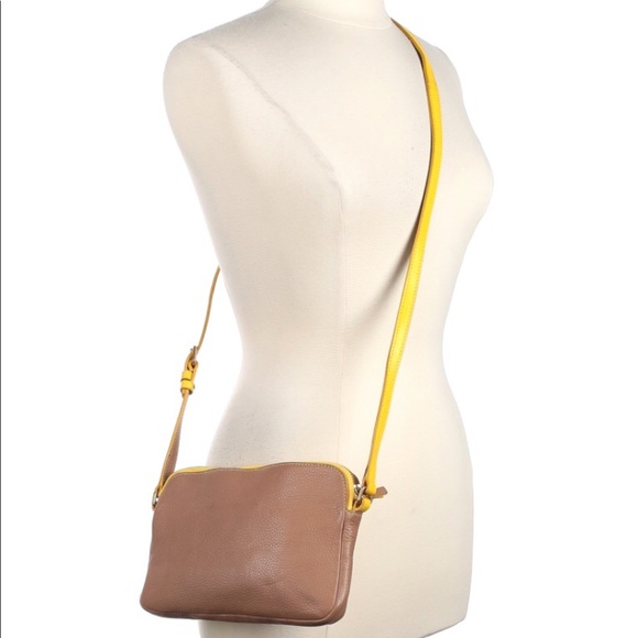 Marc By Marc Jacobs Handbags - Marc by Marc Jacobs Yellow/Tan Leather Crossbody